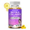 Kenofor Biotin & Collagen Supplement 2500mg Per Serving with Reduced L-Glutathione, Vitamin C, Milk Thistle & Alpha Lipoic Acid, 120 Caps