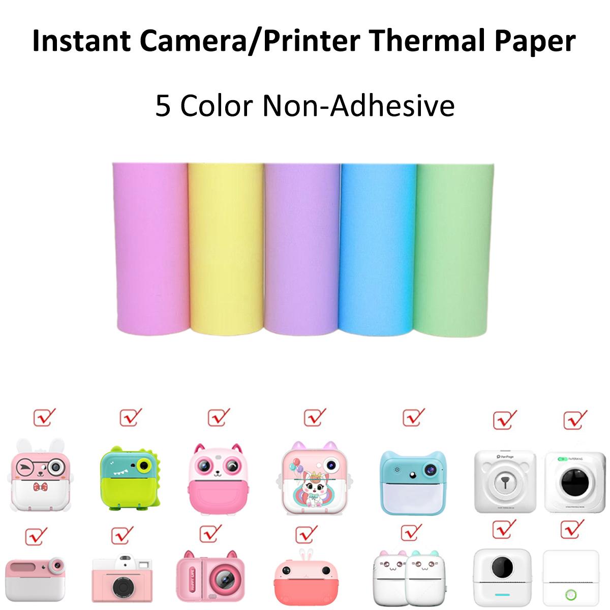 

Самоклеящаяся бумага для мгновенной печати с камеры - Термобумага в рулонах для фотопринтера Бумага для заправки камеры мгновенной печати, 57x30 мм