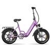 Electric Bicycle Kingbll Literide 500W Motor 20" Fat Tire City Foldable E-Bike 48V 13.5Ah Dual Disc Brakes 7 Speed Max Load 150Kg