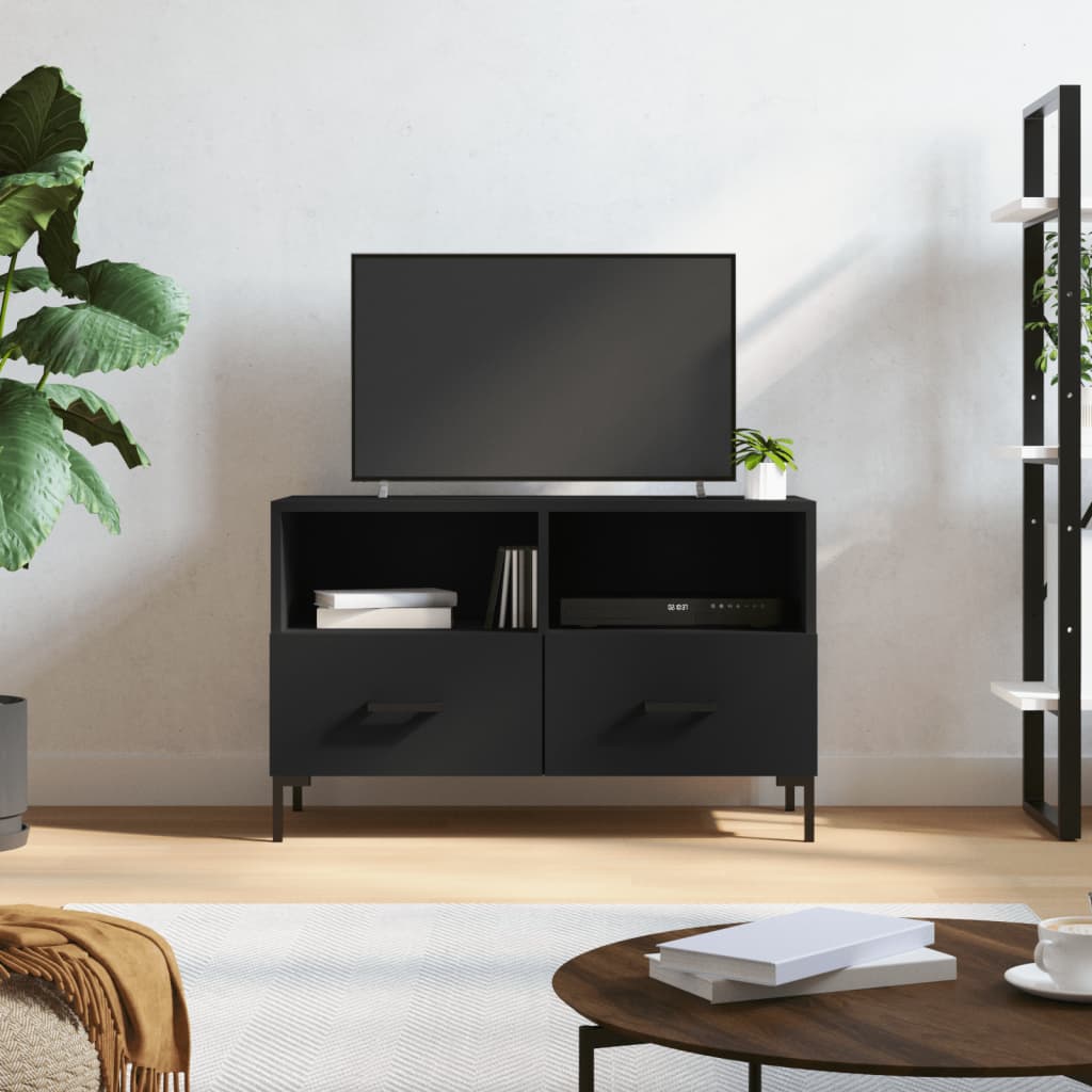 TV Stand Black 80 x 36 x 50 cm Particleboard