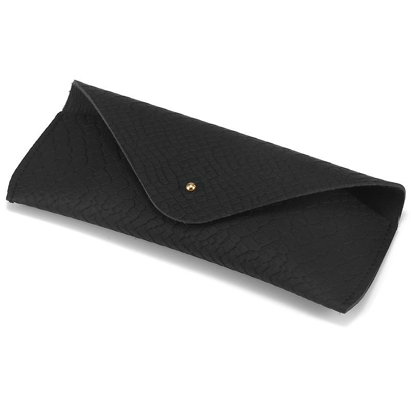 22 New Woven Texture Leather Sunglasses Case – Customizable Black Glasses Holder In Stock