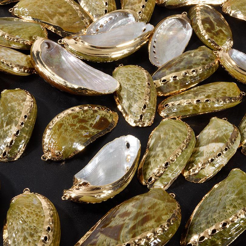 2pcs Ocean Shell Conch Pendant Charms For Jewelry Making Supplies Copper Beach Accessories DIY Earrings Necklace Keychain Charm