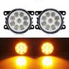 LED Fog Light For Citroen Ford Honda Suzuki Isuzu Mitsubishi Renault Auto Car Fog Lamp 8000LM 30W White Yellow 12V Waterproof