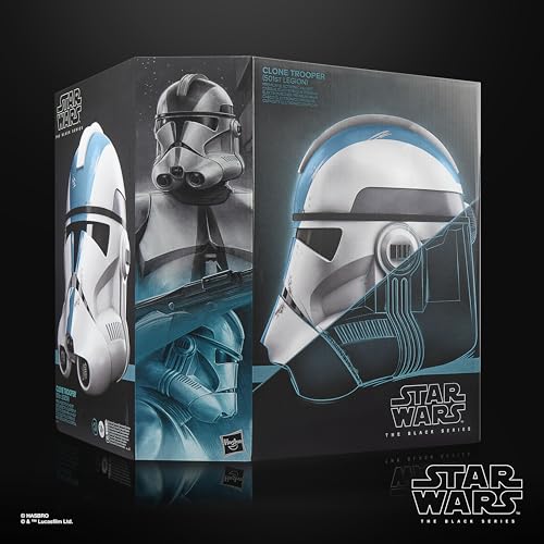 Hasbro Star Wars Black Series Clone Trooper (501st Battalion) Premium Electronic Helmet, Role-Play Item, Ages 14+, G0707, Authentic