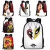 Großes Fassungsvermögen Deadpool und Wolverine Rucksack für die Schule Unisex Design