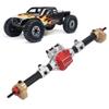 RC Rear Axle Assembly Replacement RC Rear Axle with 27T 8T Internal Mounting Gear for SCX10 PRO Silver