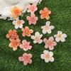 AWAYTR Orange Peach Blossom Hairpin Floral Duckbill Hair Clips Valentine Headwear Girl Hair Accessories Festival Gift