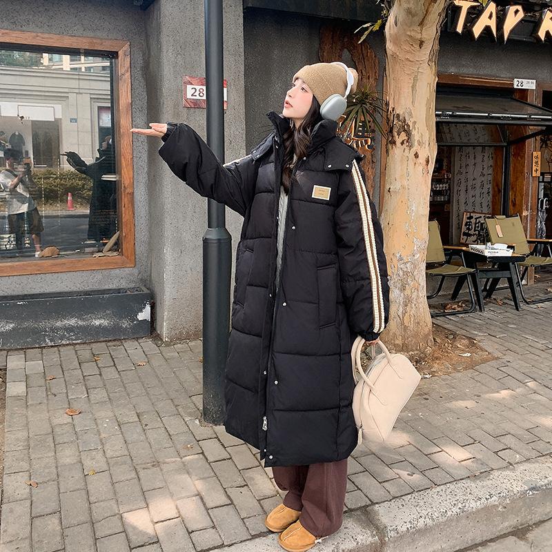 Winter Long Knee Thickened Winter New Korean Version Loose Cotton-padded Jacket Bread Clothes