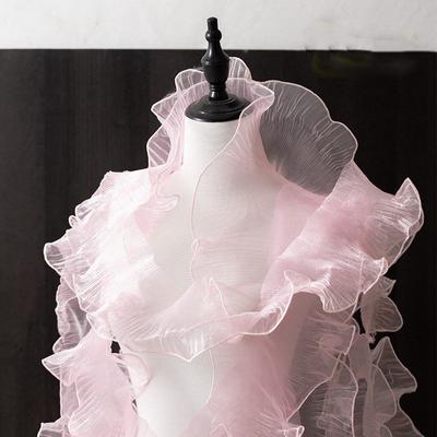 DIY Decorative Neckline Mermaid Color Mesh Lace Clothing Accessories Fabric Width 12cm Sleeve Skirt Hem