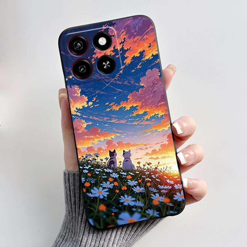 For ZTE Blade A35 Case Cute Cool Fashion Silicone Soft TPU Cover For ZTE Blade A55 Cases Blade A35 Back Cover Shockproof Bumper