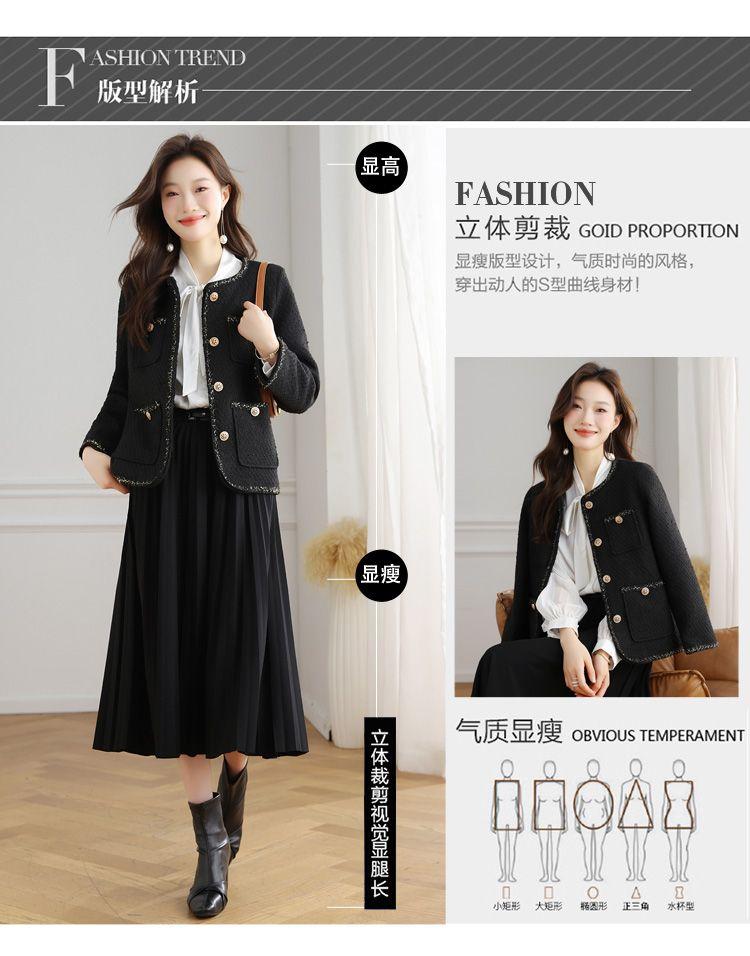 Bold woolen French socialite high-end top