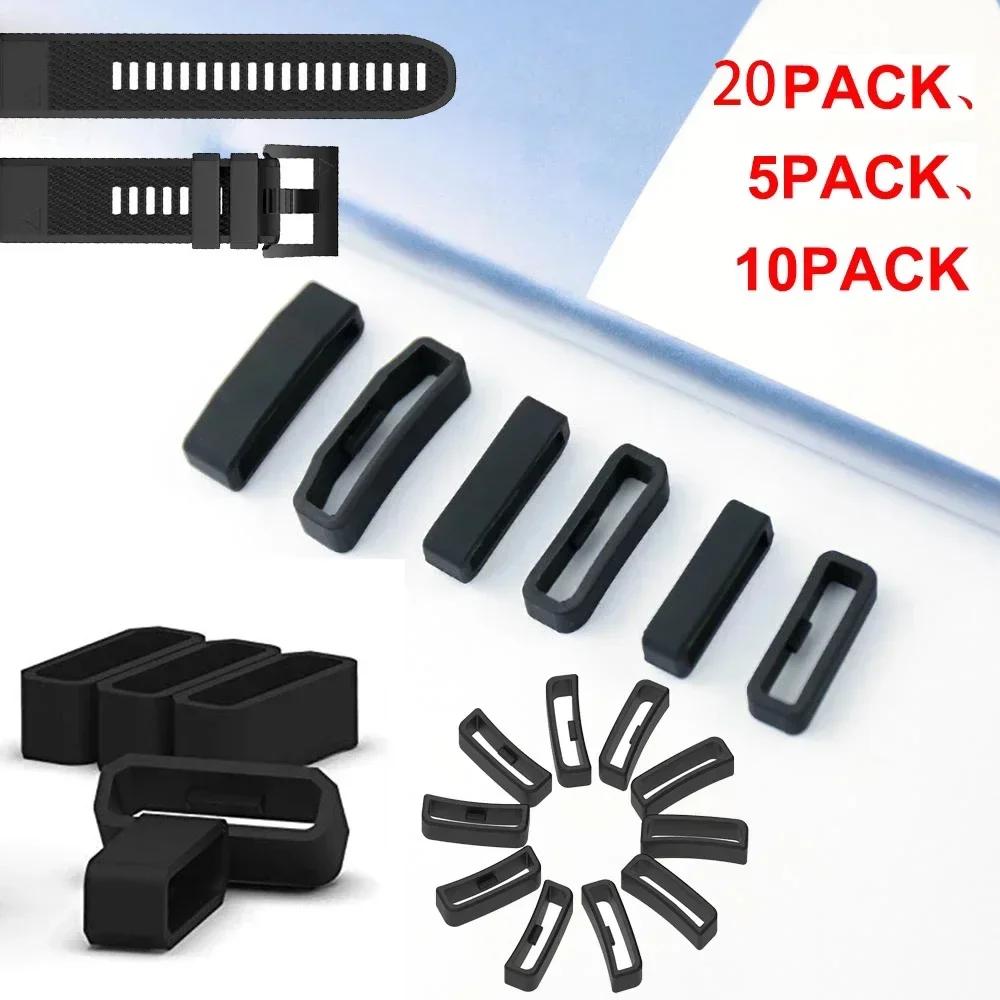 Silicone Holder Retainer Keeper For Garmin Vivomove HR/vivoactive 3 Strap Rubber Loop For Forerunner 645 Music Watch Accessories