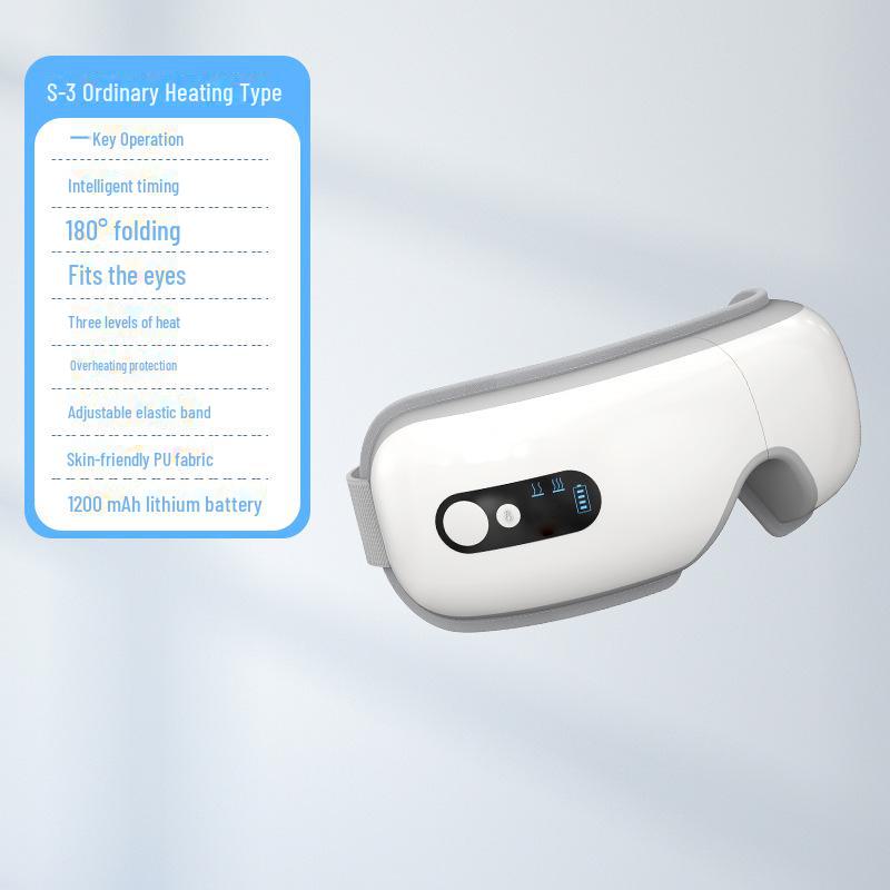 Vibrating Heated Eye Massager with Air Pressure and Hot Compress