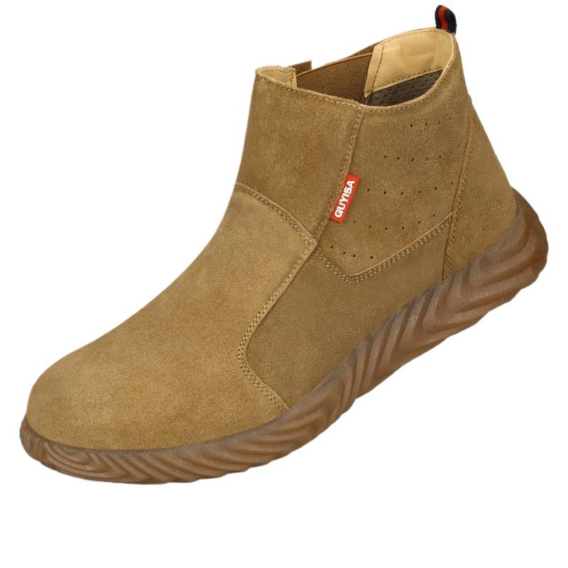 Yeni İş Güvenliği Ayakkabıları Erkek Ateşe Dayanıklı Çiçek Kaynakçı Ayakkabıları Kaymaz, Ezilmez, Delinmeye Karşı Çelik Burunlu Kauçuk Taban Aşınmaya Dayanıklı Ayakkabılar