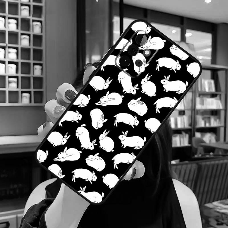 Bunny Rabbits Case For Samsung Galaxy A06 A05 A16 A26 A36 A56 A53 A32 A52 A33 A13 A55 A35 A15 A14 A34 A54
