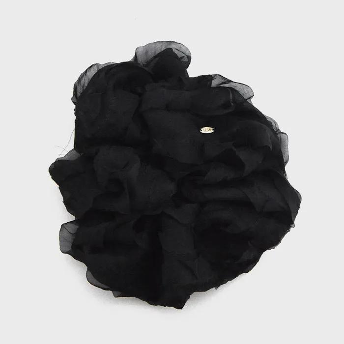 HSU008 Oversized Ruffled Lace Scrunchie