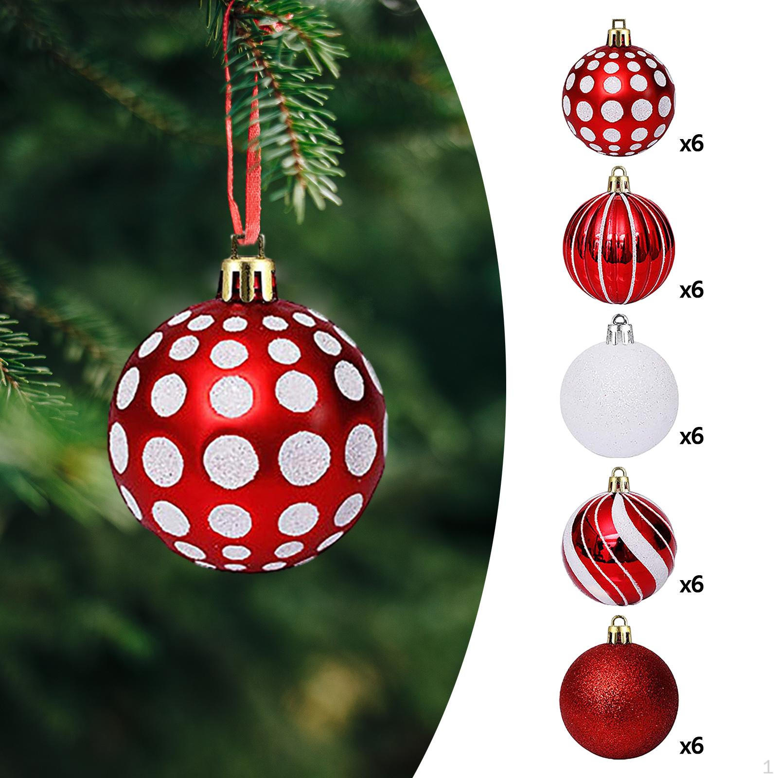 

30Pcs Xmas Tree Hanging Decoration Year Party Christmas Balls Ornament