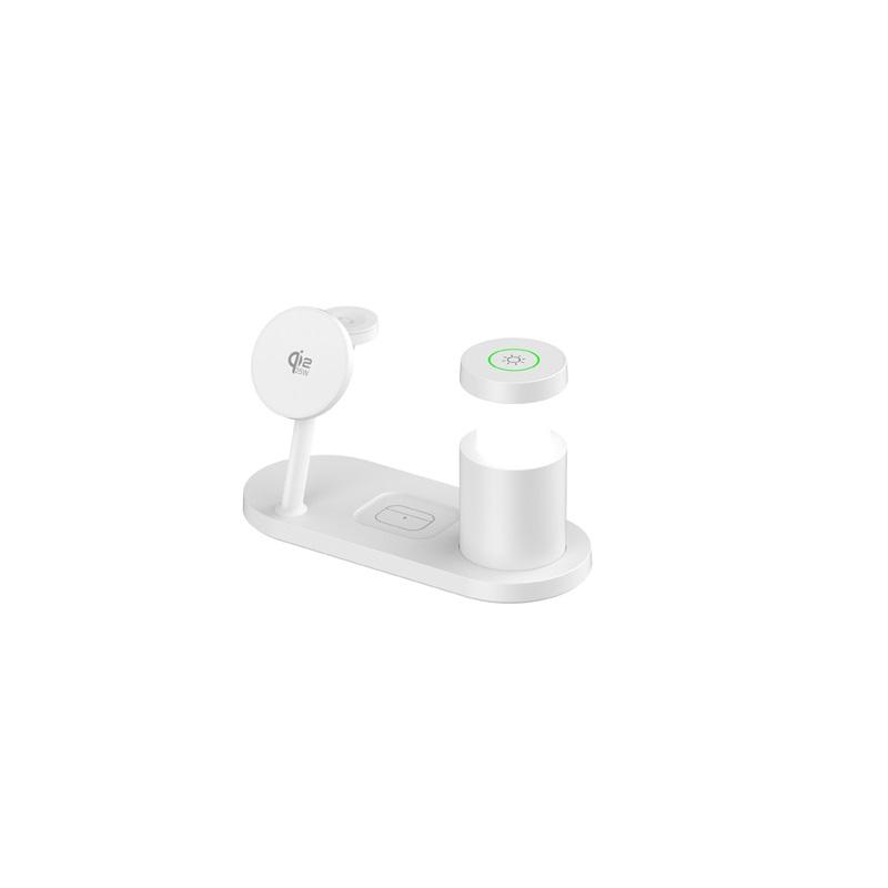 Qi2.2 25W Trådlös Magnetisk Laddare Multifunktionell Snabb Laddningsstation Med Nattlampa för iPhone17 16 15 Watch Airpods