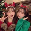 Christmas Tree Headband Clown Christmas Santa Claus Cosplay Girls Taking Photos Christmas Tree Hats Shooting Props Xmas Props