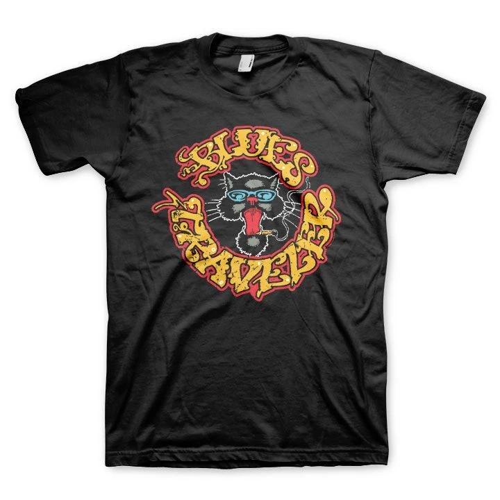Blue Traveler Circle Cat TShirt S
