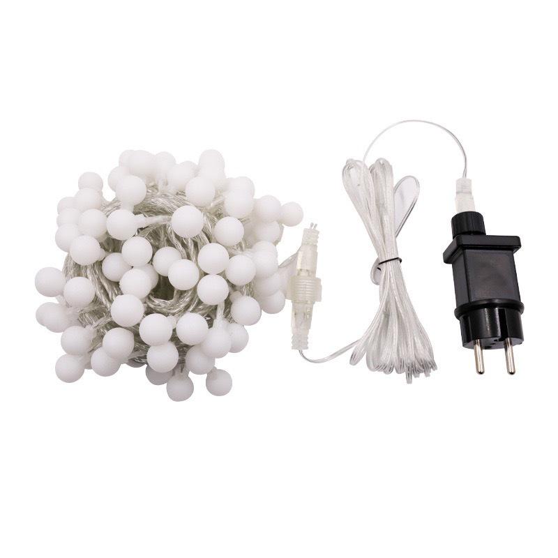 Remote-Controlled Waterproof Frosted LED String Lights for Outdoor Camping, Canopies, or Christmas Decorations - Starry Sky Colored Bulbs