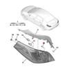 1 Pair Car Rear Tail Light Lamp Holder Circuit Board 9673187080 9673186980 for 508 11-14 Brake Taillamp Base Replacement