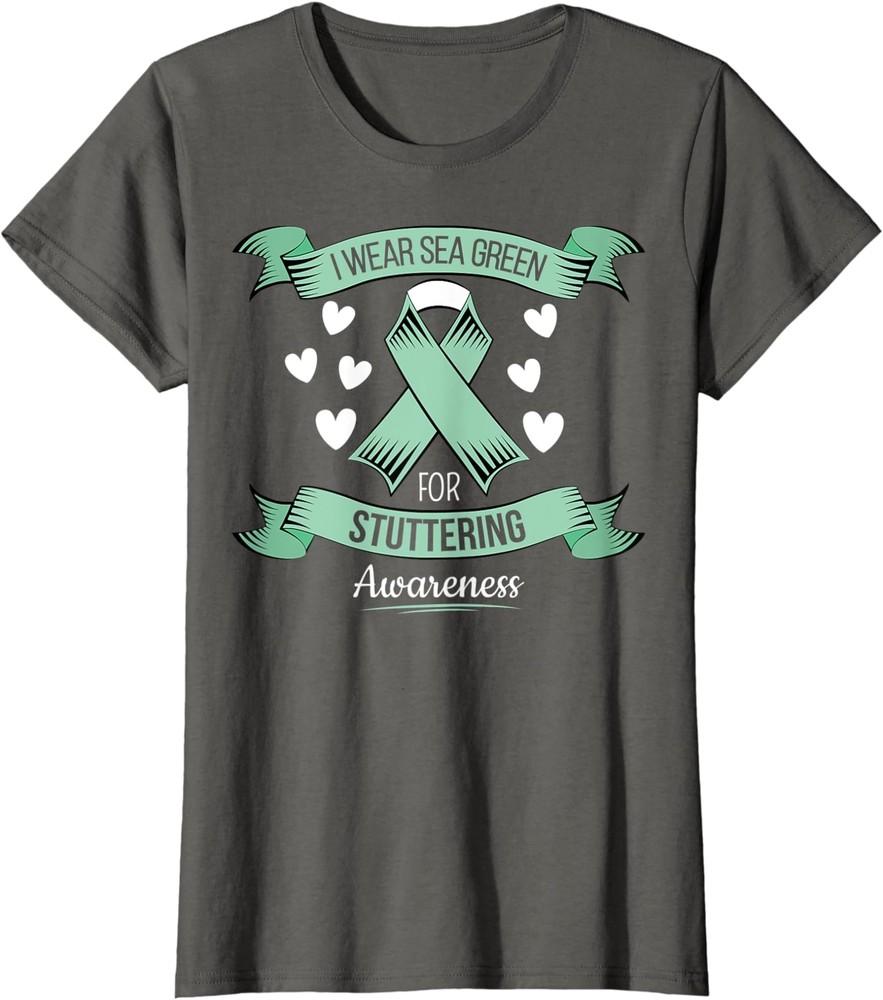 Stuttering Awareness Month Of Stuttering Awareness  Ladies  Crewneck T-Shirt Unisex T-Shirt XXL