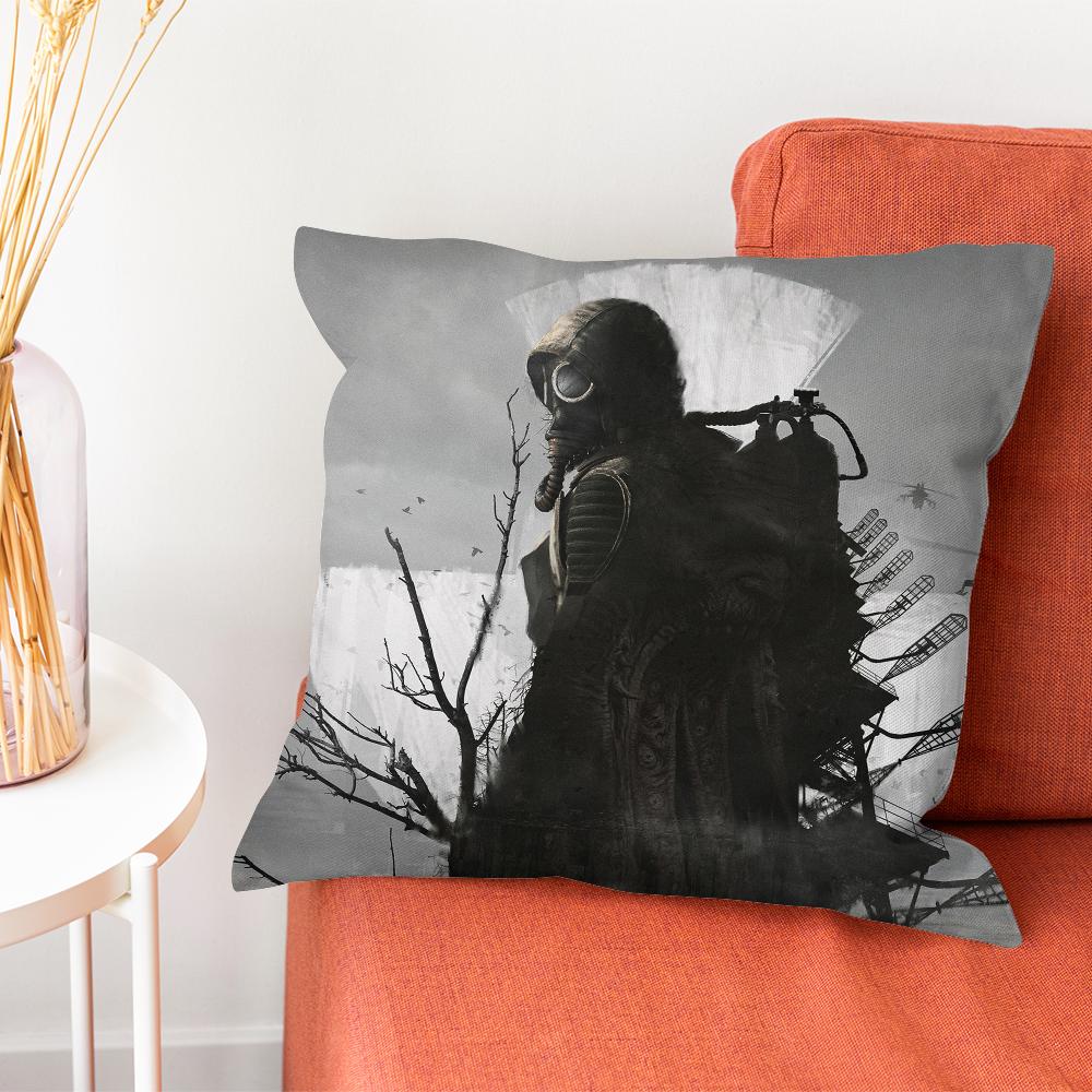 

Игра Сталкер 2 Наволочка Наволочка Гостиная Диван Чехол для подушки Подходит для украшения дома, спальни, комнаты 12x12Inch