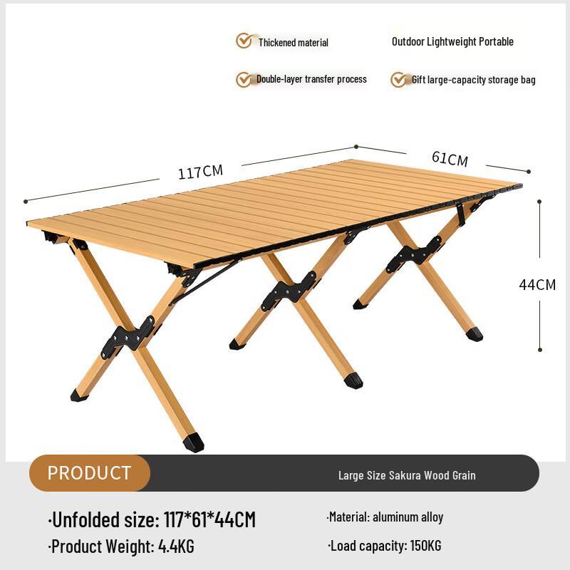 Portable Aluminum Alloy Outdoor Folding Table