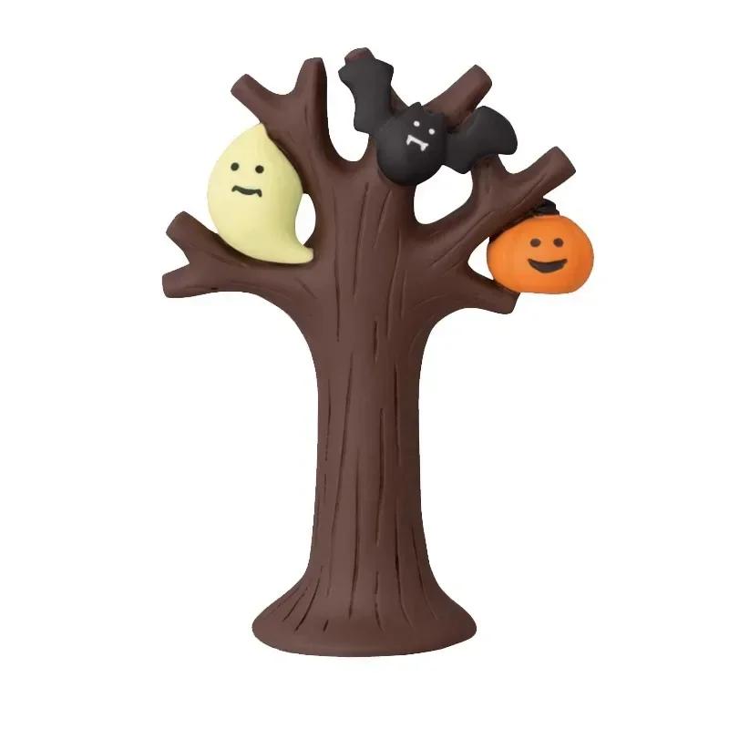 2025 Halloween Pumpkin Japanese Cat Miniature Scene Props Creative Children's Dolls Gift ZAKKA Resin Small Decoration Figurines
