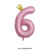 42-Inch Large Pink Crown Aluminum Film Digital Balloon Children'S 1St Birthday Party Decoration Photo Props