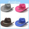 Vintage Cowboy Hat With Wide Brim For Men Women Sun Protection And Breathability