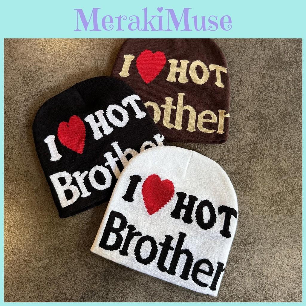 Letter Heart Fashion Pattern Neutral Warm Knitted Hat For Autumn And Winter