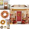 Large Autumn Wreath For Wall Classic Front Door Decor For Halloween And Thanksgiving