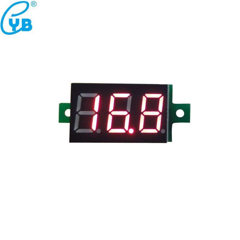 YB20 DC 0-100V 300V 600V LED Digital Voltmeter Voltage Meter Volt Instrument Tool 3-Wire Red Display Volt Panel Meter Monitor