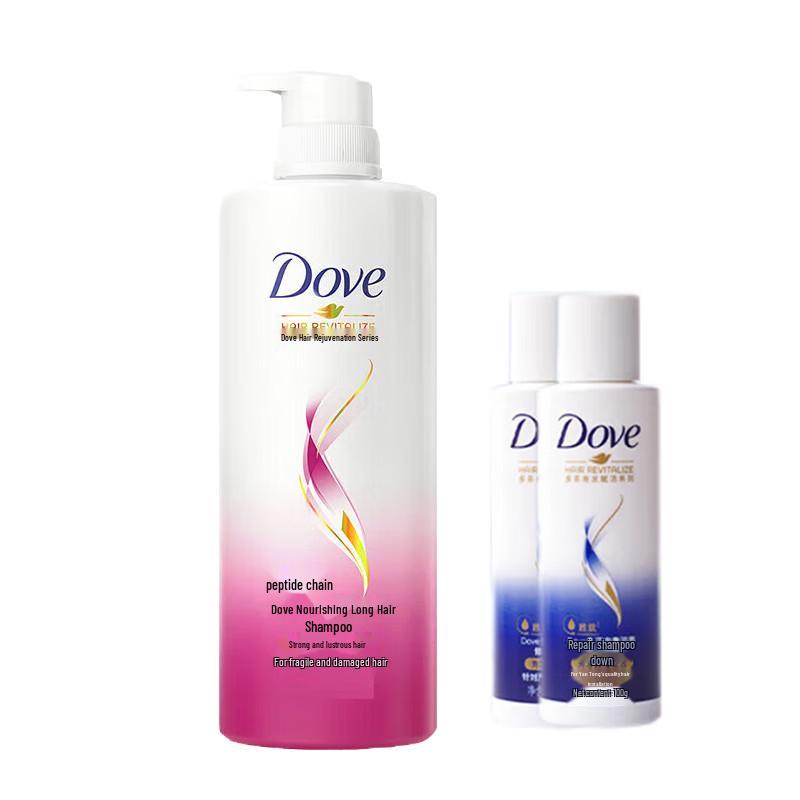 

Dove Long Hair Nourishment Shampoo Set (480g + 2x100g)