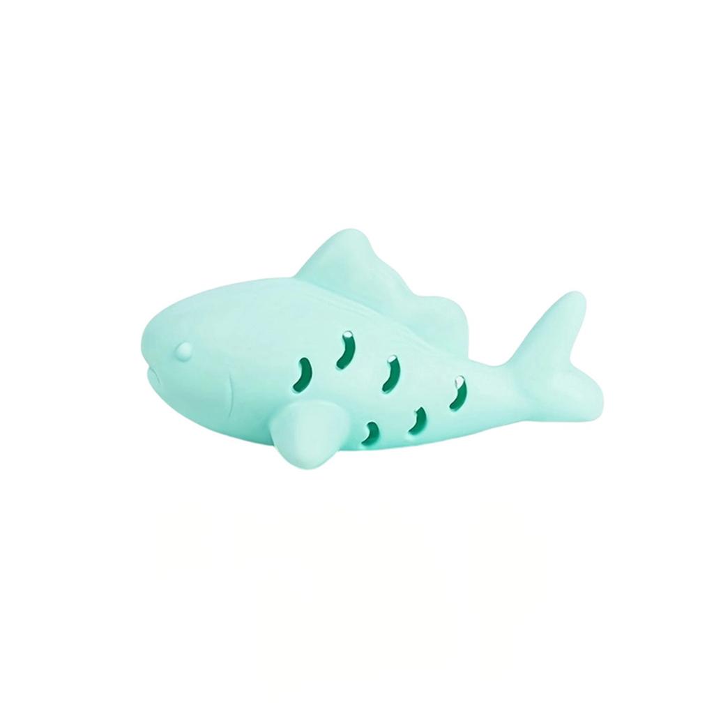 Fish-Shaped Silicone Cats Toy, Interactive Dispensing Puzzle Toy For Cats, -Resistant Teething Chew Toy With Hollow Design To Release Catnip Scent
