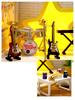 moin moin Scale Dollhouse Miniature DIY Kit Set with and Musical Instruments LED Light Acrylic Case 1/32 Dreamcatcher, Band, Stage, Ultra-Small,