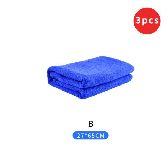 5pcs Microfibre Towel Cleaning Auto Car Care Blue Soft Cloth Washing Cloth Towel Home Car Cleaning Fiber Towel ABC