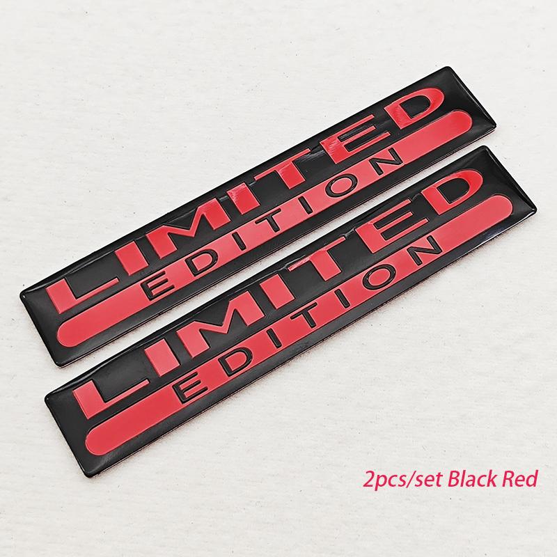 

2PCS Aluminum Limited Edition Car Body Badge Sticker Trunk Limited Edition Fender Emblem Decal Accessorie For Car Motorcycle Bik