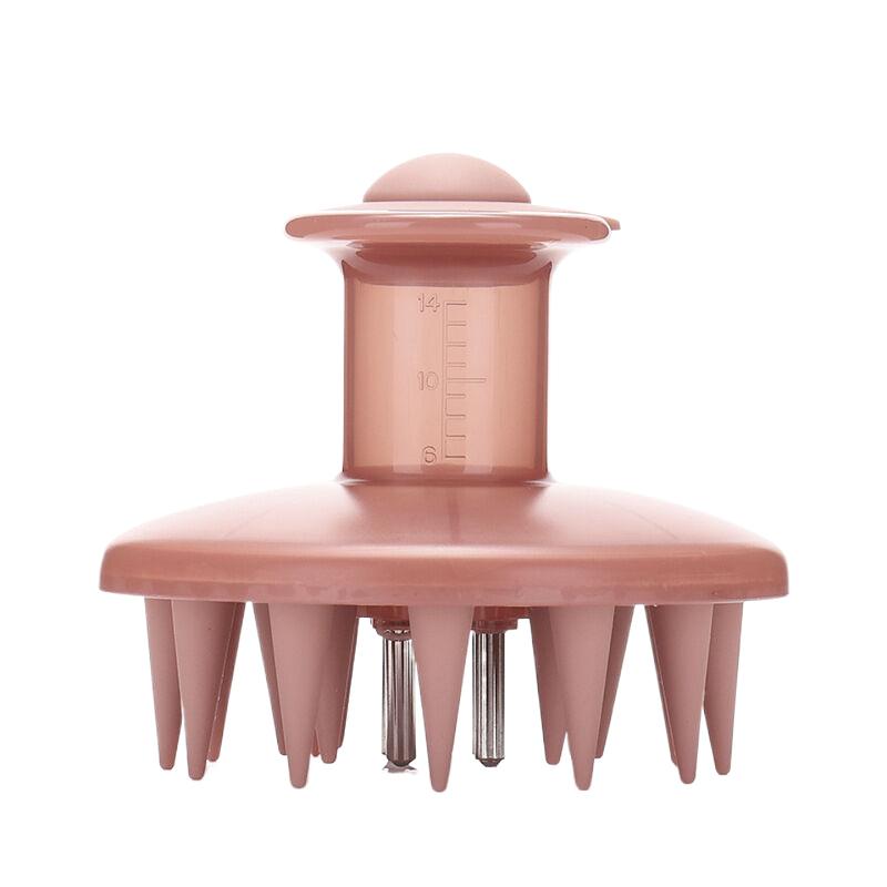 1Pcs Scalp Massage Hand Brush With Shampoo Dispenser Soft Silicone Hair Brush Multifunctional Scalp Exfoliation Brush