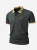 Men's Short Sleeve Polo Shirt Lightweight Quick Dry Golf Shirt for Outdoor Work