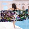 Battle Cats Anime Microfiber Beach Towel Absorbent Quick Dry Soft Yoga Swimming Resort Mountain Climbing Towel