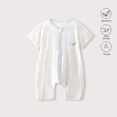 Thin Modal Long Sleeve Baby Pajamas - Air Conditioning Suit Sleep Sack for Spring/Autumn, Boys' Home Wear