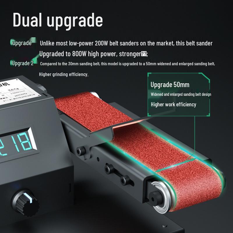 800W Mini Belt Sander and Polisher with Fixed Angle Knife Sharpener