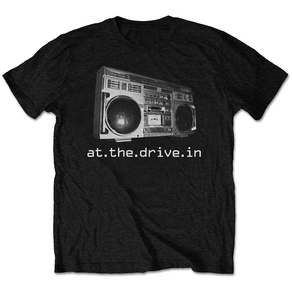 T-shirt Grafica Boombox At The DriveIn 100% Cotone Stampa Post Hardcore Unisex Retro Streetwear Manica Corta per Fan del Rock