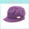 Stylish Knit Beanie For Older Women With 100% Polyester Warmth For Cold Weather Comfort
