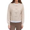 European and American Retro Chinese Style Pipa Buckle Knit Cardigan Sweater for Women - Autumn/Winter 2026 Collection
