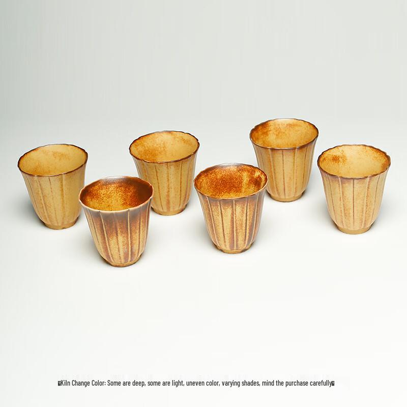 Retro Petal Ceramic Teacup Set
