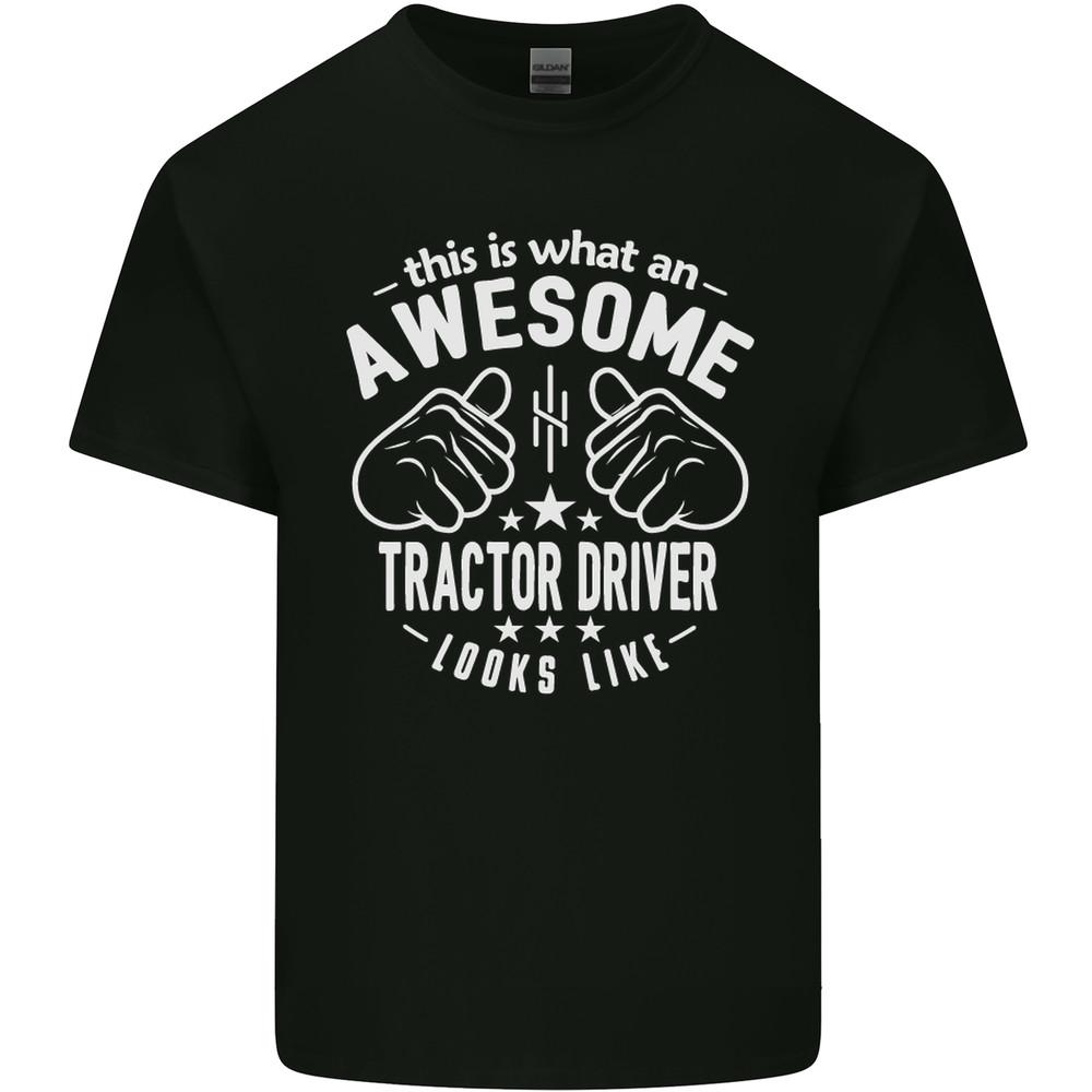 An Awesome Tractor Driver Looks Like Mens Light Cotton T-Shirt Unisex T-Shirt XXXL